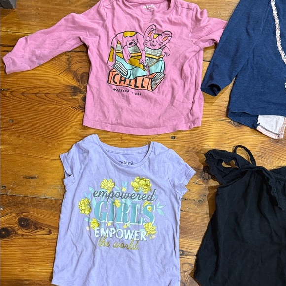Bundle of girl toddler 3T tops long sleeve and short sleeve size 3T - Picture 5 of 9